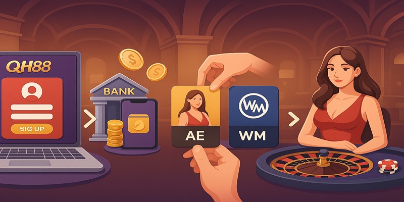 Hướng dẫn tân binh tham gia game casino QH88 nhanh chóng và dễ dàng