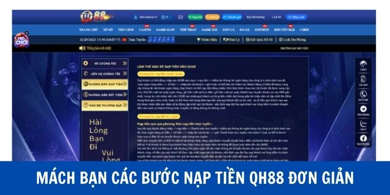 Mách bạn một số bước nạp tiền nhanh chóng, hiệu quả